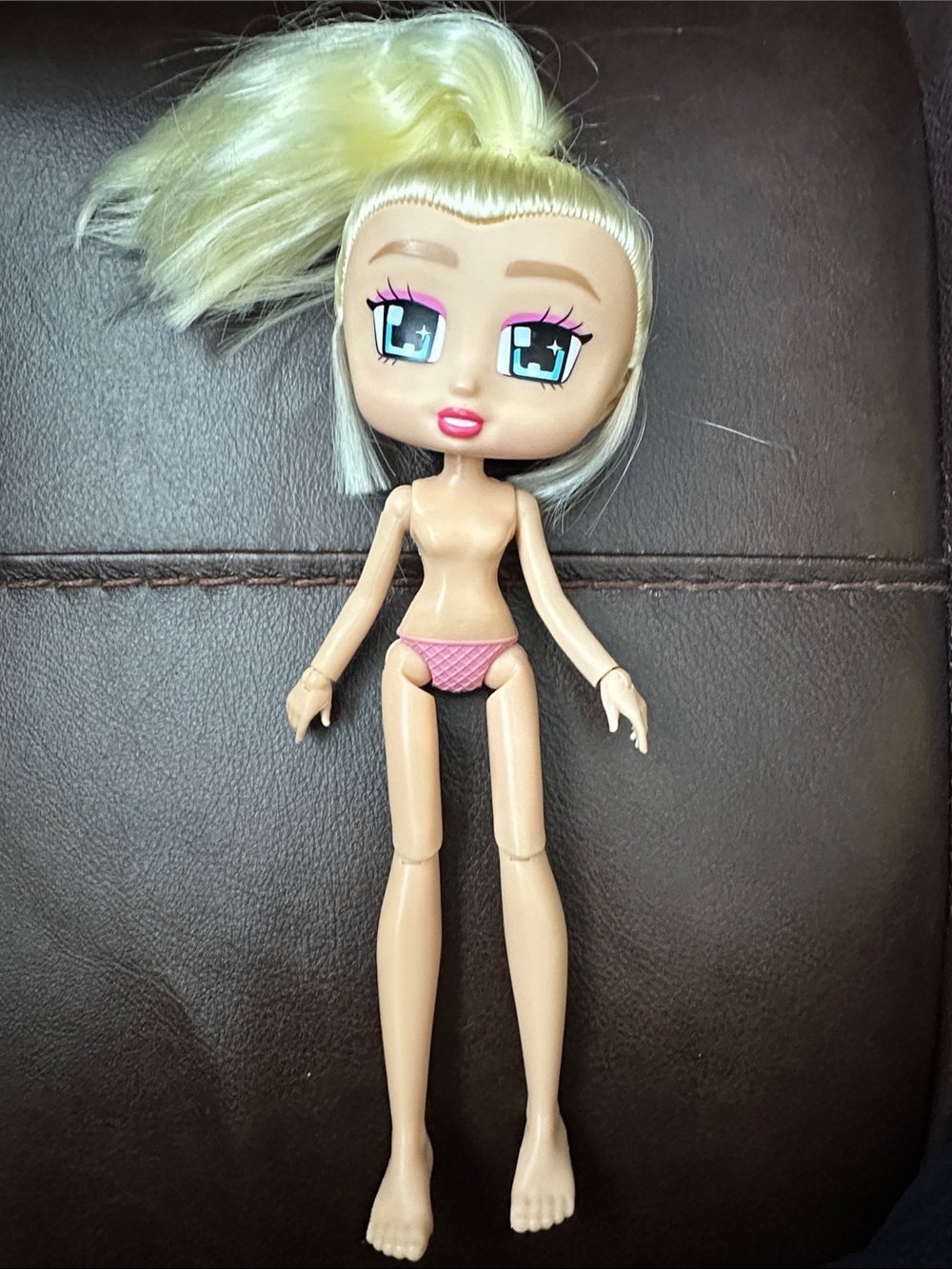 Boxy Girls Doll Willa Blonde Hair Blue Eyes Articulated 8” Figure No Clothes